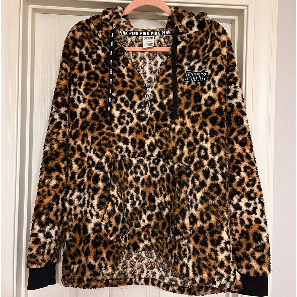 Cozy Cheetah Print PINK Quarter Zip